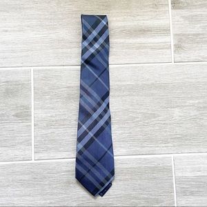 Authentic Burberry Check Blue Tie